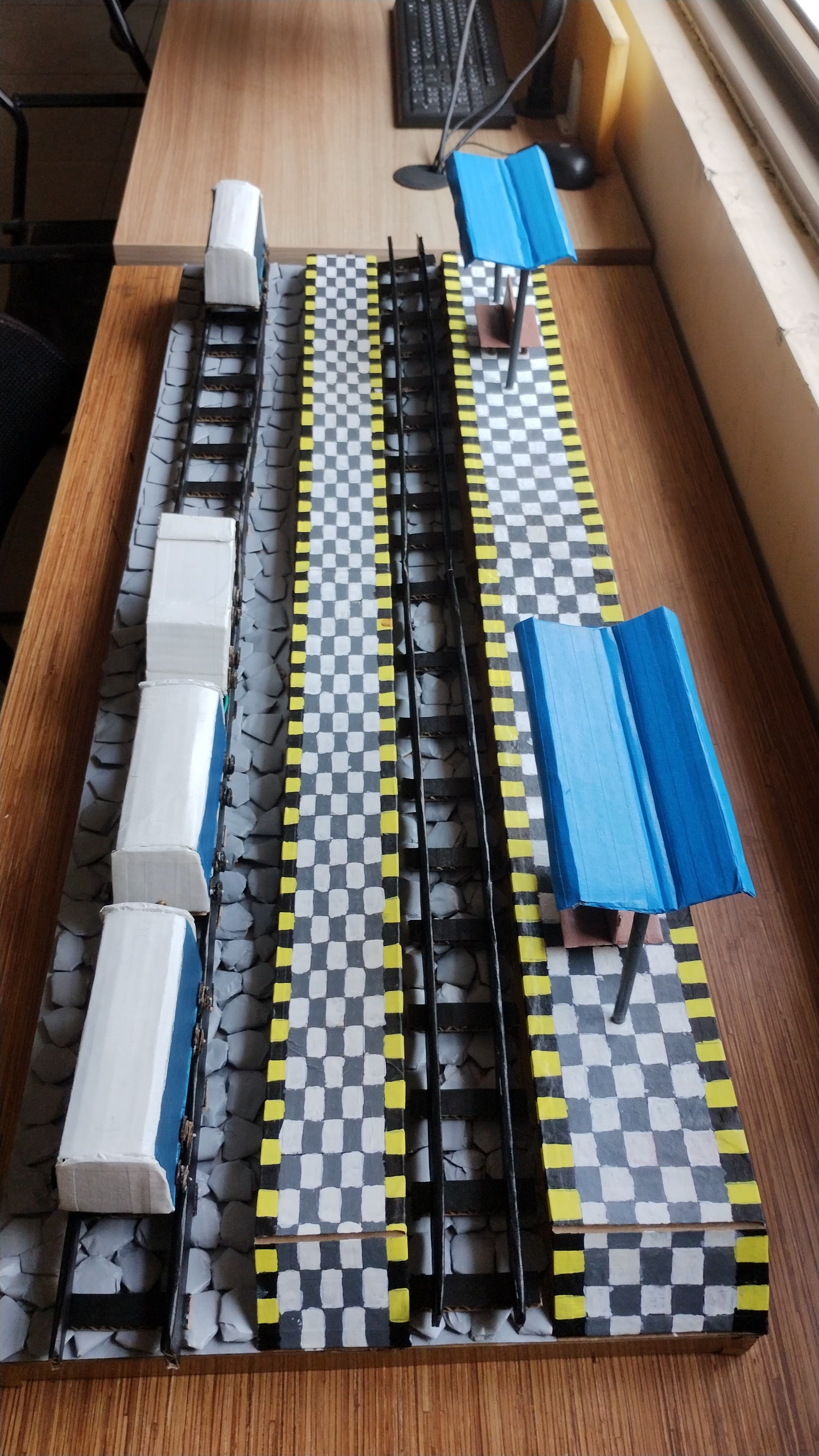 Whitefield Scale Model - Perspective Calibration & Track Layout